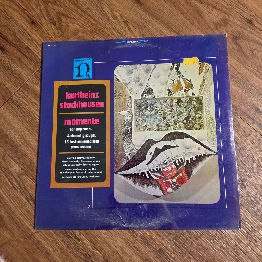 Karlheinz Stockhausen – Momente (1965 Version) Nonesuch H-71157 Classical Sealed